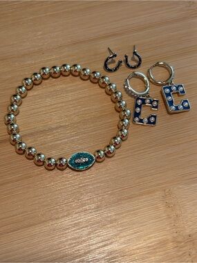 Baublebar bracelet and earring set Indianapolis colts, jewelry